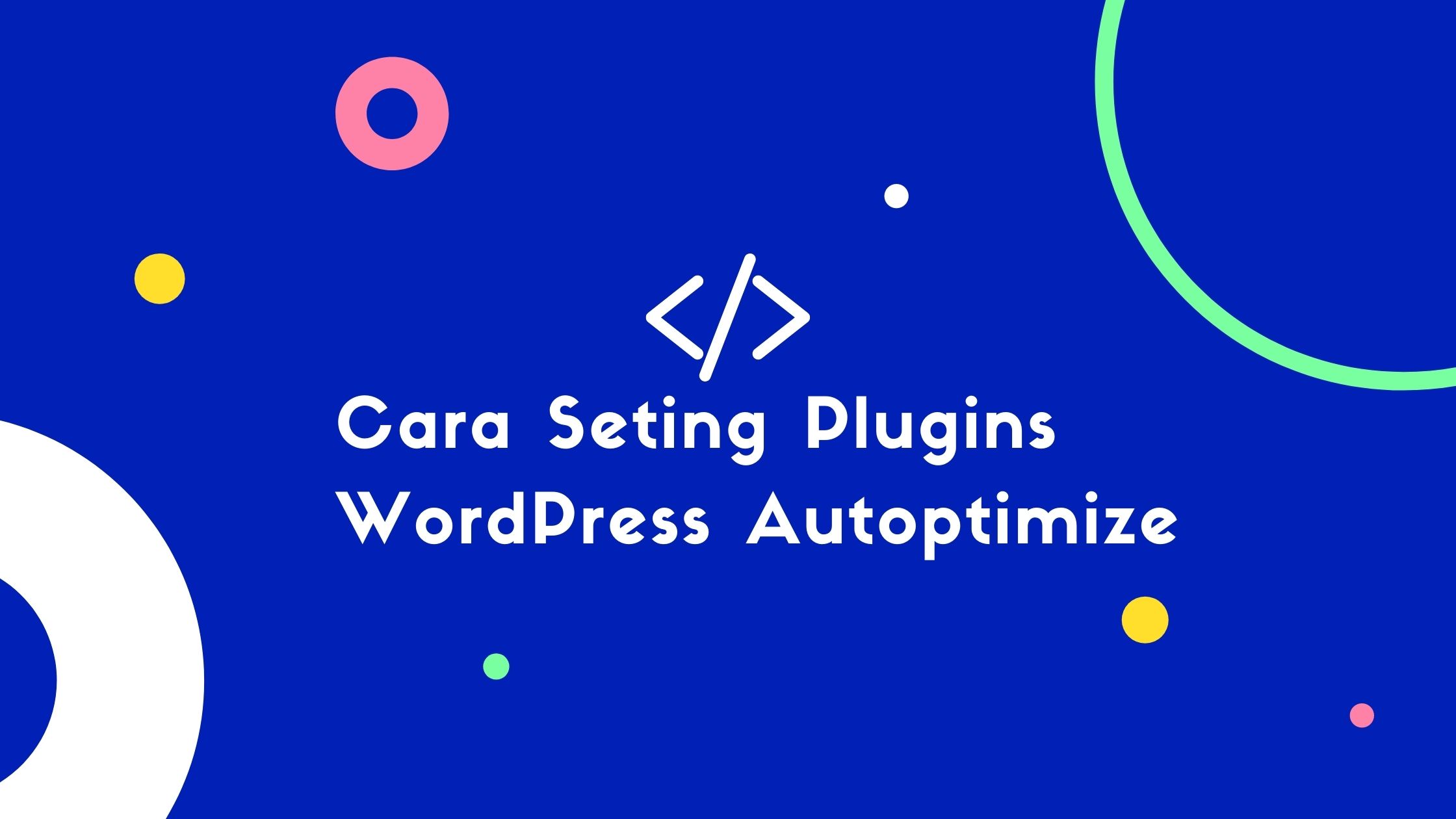 Cara Seting Plugins WordPress Autoptimize 1 Cara Seting Plugins WordPress Autoptimize