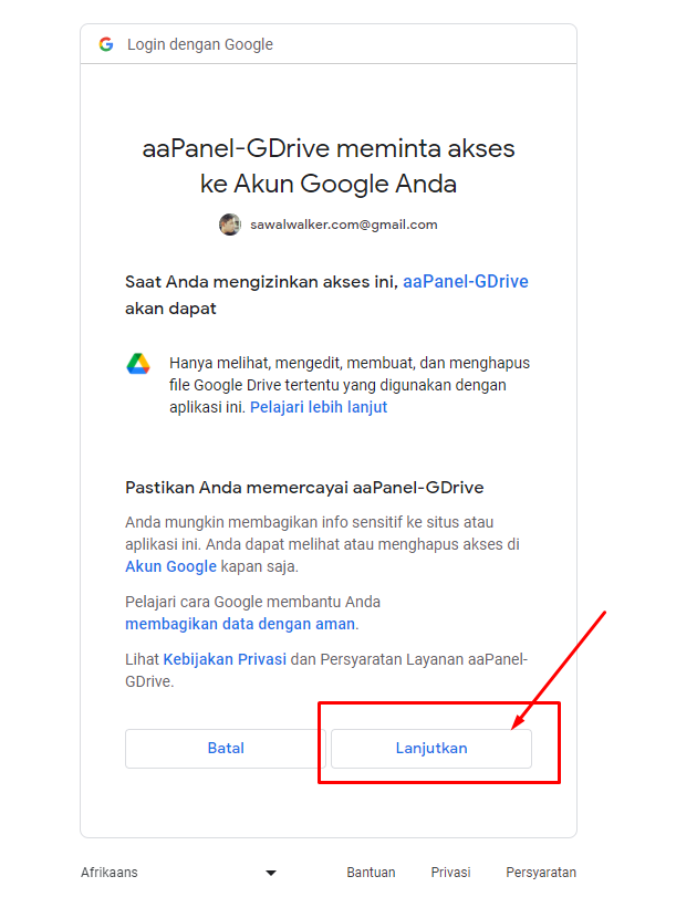 Cara Backup Otomatis ke Google Drive di aaPanel